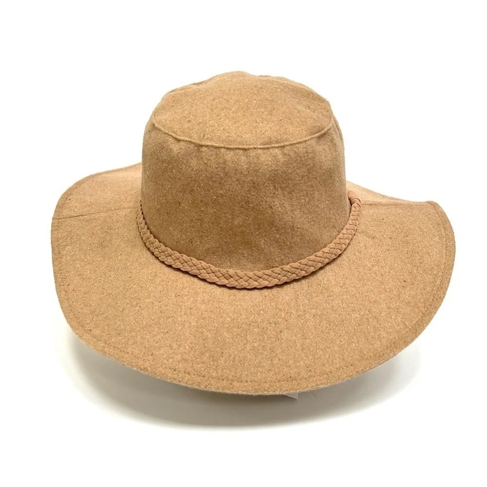 NWT - ASN Hats “Harper” Floppy Boater Felt Festival Hat